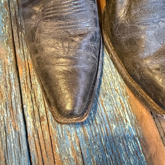 JB Dillon Black Western Cowboy Boots - Picture 6 of 8